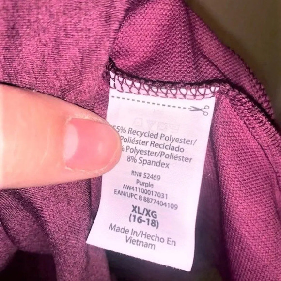 Set 2‎ maroon/lt blue tops - XL - Picture 11 of 12